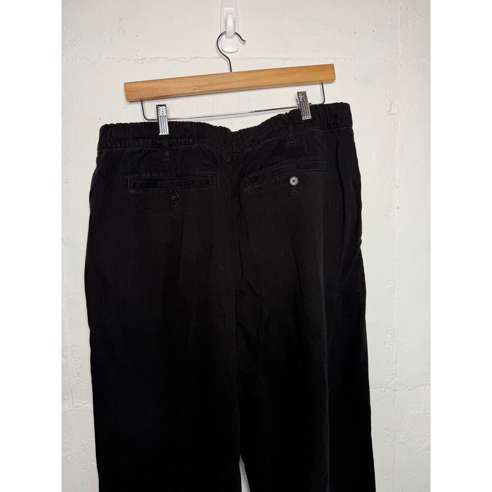 NEW Everlane Womens Pleated Wide Leg Chino Pants Size 16 Black - Picture 6 of 7